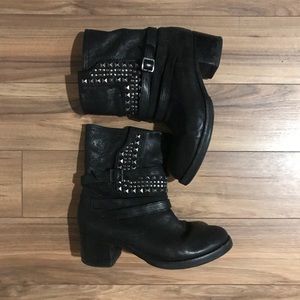 Vince Camuto Donato leather boots ankle mid calf